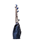Paris-Dubai Denim Flap Bag, side view